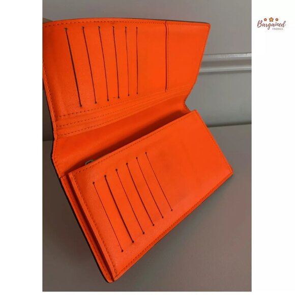 Authentic Louis Vuitton Orange Damier Infini Leather Brazza Bifold Wallet SP4182 - Picture 9 of 13